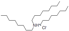 structure of CAS# 1188-95-0, Trioctylazanium Chloride;Trioctylammonium Chloride;1-Octanamine, N,N-Dioctyl-, Hydrochloride