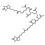 结构式 CAS# 118896-98-3, 6,9,12-三(羧甲基)-4,14-二氧代-2,16-二(4-{[5-(2-氧代六氢-1H-噻吩并[3,4-d]咪唑-4-基)戊酰]氨基}丁基)-3,6,9,12,15-五氮杂十七烷-1,17-二酸