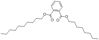 structure of CAS# 119-07-3, 1-Decyl 2-Octyl Benzene-1,2-Dicarboxylate;Benzene-1,2-Dicarboxylic Acid O1-Decyl O2-Octyl Ester;1,2-Benzenedicarboxylic Acid, Decyl Octyl Ester;Brn 2009141