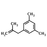 structure of CAS# 119612-48-5, 1,3-Dimethyl-5-(2-Methyl-2-Propen-1-Yl)Benzene;3-(3,5-Dimethylphenyl)-2-methyl-1-propene