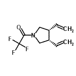 CAS#: 120568-87-8， 1-[(3R,4S)-3,4-Divinyl-1-Pyrrolidinyl]-2,2,2-Trifluoroethanone