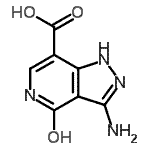 CAS 登录号：120581-76-2， 3-氨基-4-羟基-1H-吡唑并[4,3-c]吡啶-7-羧酸