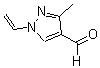 structure of CAS# 120841-95-4, 3-Methyl-1-Vinyl-1H-Pyrazole-4-Carbaldehyde;3-Methyl-1-vinyl-1H-pyrazole-4-carbaldehyde;BAS 01076966;MFCD03167206