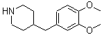 结构式 CAS# 121278-66-8, 4-(3,4-二甲氧基苄基)哌啶