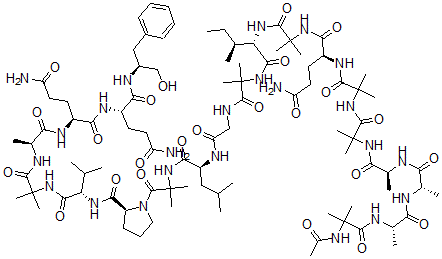 CAS#: 121689-06-3， 2-L-Alanine-3-L-Alanine-6-(2-Methylalanine)-9-L-Leucine-17-L-Alanine-18-L-Glutamine-Alamethicin I