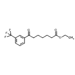 结构式 CAS# 122115-59-7, 乙基7-氧代-7-[3-(三氟甲基)苯基]庚酸酯