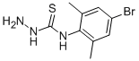 结构式 CAS# 122813-72-3, N-(4-溴-2,6-二甲基苯基)-肼基硫代甲酰胺