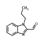 structure of CAS# 123511-50-2, 1-Propyl-1H-Benzimidazole-2-Carbaldehyde;1-propyl-1H-1,3-benzodiazole-2-carbaldehyde;1-propyl-1H-benzo[d]imidazole-2-carbaldehyde;1-Propyl-1H-benzoimidazole-2-carbaldehyde