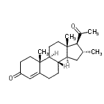 CAS 登录号：1239-79-8， (16alpha)-16-甲基孕甾-4-烯-3,20-二酮