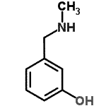 结构式 CAS# 123926-62-5, 3-[(甲基氨基)甲基]苯酚