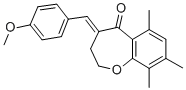 CAS#: 124392-68-3， (4Z)-4-[(4-Methoxyphenyl)Methylidene]-6,8,9-Trimethyl-2,3-Dihydro-1-Benzoxepin-5-One