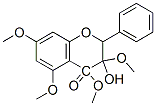 结构式 CAS# 1244-78-6, 3-羟基-3,4,5,7-四甲氧基黄酮