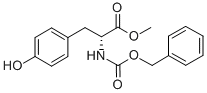 structure of CAS# 124456-04-8, N-[(Phenylmethoxy)Carbonyl]-D-Tyrosine Methyl Ester
