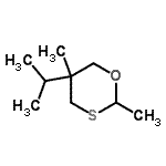 CAS 登录号：124898-64-2， 5-异丙基-2,5-二甲基-1,3-氧硫杂环已烷