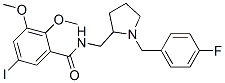 CAS#: 124929-08-4， 2,3-Dimethoxy-5-iodo-N-((1-(4'-fluorobenzyl)-2-pyrrolidinyl)methyl)benzamide
