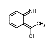 CAS 登录号：125507-96-2， (1E)-1-(6-亚氨基-2,4-环己二烯-1-亚基)乙醇