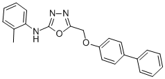 CAS#: 126006-82-4， N-(2-Methylphenyl)-5-[(4-Phenylphenoxy)Methyl]-1,3,4-Oxadiazol-2-Amine