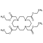 structure of CAS# 126320-57-8, Tetraethyl 2,2',2'',2'''-(1,4,8,11-Tetraazacyclotetradecane-1,4,8,11-Tetrayl)Tetraacetate;1,4,8,11-<wbr>Tetrakis(<wbr>ethoxycar<wbr>bonylmeth<wbr>yl)-1,4,8<wbr>,11-tetra<wbr>azacyclot<wbr>etradecane;Cyclam-N,N',N