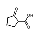 structure of CAS# 126856-34-6, 4-Oxotetrahydro-3-Thiophenecarboxylic Acid;4-oxo-2,3,5-trihydrothiophene-3-carboxylic acid;4-Oxotetrahydrothiophene-3-carboxylic acid;4-Oxo-tetrahydro-thiophene-3-carboxylic acid