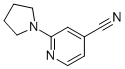 structure of CAS# 127680-87-9, 2-(1-Pyrrolidinyl)-4-Pyridinecarbonitrile;2-(Pyrrolidin-1-Yl)Isonicotinonitrile 97%;2-PYRROLIDIN-1-YLISONICOTINONITRILE