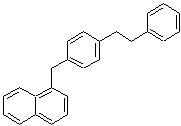 结构式 CAS# 127833-53-8, 1-[4-(2-苯基乙基)苄基]萘