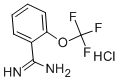 structure of CAS# 127979-76-4, 2-(Trifluoromethoxy)-Benzenecarboximidamide Hydrochloride (1:1);2-(Trifluoromethoxy)Benzene-1-Carboximidamide Hydrochloride;2-(TRIFLUOROMETHOXY)BENZAMIDINE HYDROCHLORIDE 95%;2-(TRIFLUOROMETHOXY)BENZAMIDINE HYDROCHLORIDE