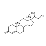 CAS 登录号：128-19-8， 17,20,21-三羟基孕甾-4-烯-3-酮