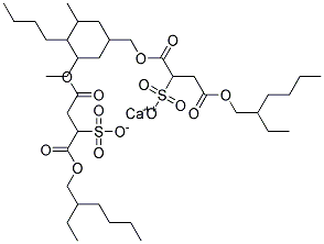 结构式 CAS# 128-49-4, 多库酯钙