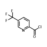 结构式 CAS# 128073-05-2, 5-(三氟甲基)-2-吡啶甲酰氯