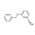 structure of CAS# 128133-59-5, 1-(Benzyloxy)-3-Ethynylbenzene;1-(benzyloxy)-3-ethynylbenzene;3-Benzyloxylphenylacetylene;Benzene, 1-ethynyl-3-(phenylmethoxy)-