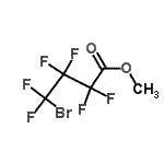 structure of CAS# 128160-31-6, Methyl 4-Bromo-2,2,3,3,4,4-Hexafluorobutanoate;Methyl 4-<wbr>bromo-2,2<wbr>,3,3,4,4-<wbr>hexafluor<wbr>obutanoat<wbr>e, Methyl<wbr> 4-bromo-<wbr>2,2,3,3,4<wbr>,4-hexafl<wbr>uorobutyr<wbr>ate;Methyl 4-bromohexafluorobutanoate;Methyl perfluoro-4-bromobutanoate