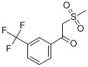 结构式 CAS# 128306-96-7, 2-(甲基磺酰基)-1-[3-(三氟甲基)苯基]-乙酮