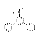 structure of CAS# 128388-53-4, Trimethyl(1,1':3',1''-Terphenyl-5'-Yl)Silane;(m-Terphenyl-5'-yl)trimethylsilane;(M-TERPHENYL-5-YL)TRIMETHYLSILANE