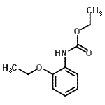 structure of CAS# 128643-12-9, Ethyl (2-Ethoxyphenyl)Carbamate;ethyl N-(2-ethoxyphenyl)carbamate;NSC205562