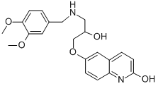 CAS#: 128667-95-8， 6-[3-[(3,4-Dimethoxyphenyl)Methylamino]-2-Hydroxypropoxy]-1H-Quinolin-2-One