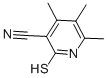 structure of CAS# 128917-84-0, 1,2-Dihydro-4,5,6-Trimethyl-2-Thioxo-3-Pyridinecarbonitrile;4,5,6-Trimethyl-2-Thioxo-1H-Pyridine-3-Carbonitrile;2-Mercapto-4,5,6-Trimethylnicotinonitrile;Aids-144169