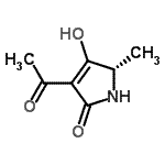 CAS 登录号：128948-45-8， (5S)-3-乙酰基-4-羟基-5-甲基-1,5-二氢-2H-吡咯-2-酮
