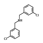 结构式 CAS# 129041-31-2, N-(3-氯苄基)-1-(3-氯苯基)甲胺