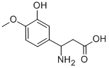 structure of CAS# 129042-81-5, beta-Amino-3-Hydroxy-4-Methoxy-Benzenepropanoic Acid;3-(3-HYDROXY-4-METHOXYPHENYL)-DL-BETA-ALANINE