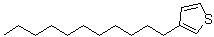 structure of CAS# 129607-86-9, 3-Undecylthiophene;3-N-UNDECYLTHIOPHENE;NULL