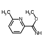 结构式 CAS# 129821-92-7, 甲基6-甲基-2-吡啶甲亚氨酸酯