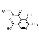 CAS#: 13068-71-8， 4-(Ethoxycarbonyl)-5-Hydroxy-6-Methylnicotinic Acid