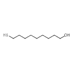 structure of CAS# 131215-92-4, 9-Sulfanyl-1-Nonanol;9-Mercapto-1-nonanol