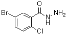 结构式 CAS# 131634-71-4, 5-溴-2-氯苯甲酰肼