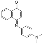结构式 CAS# 132-31-0, 4-[[4-(二甲基氨基)苯基]亚氨基]-1(4H)-萘酮