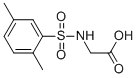 structure of CAS# 13240-18-1, N-(2,5-Xylylsulfonyl)-Glycine;2-([(2,5-DIMETHYLPHENYL)SULFONYL]AMINO)ACETIC ACID;(2,5-DIMETHYL-BENZENESULFONYLAMINO)-ACETIC ACID;2-(2,5-Dimethylphenylsulfonamido)Acetic Acid