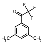 structure of CAS# 132719-10-9, 1-(3,5-Dimethylphenyl)-2,2,2-Trifluoroethanone;1-(3,5-dimethylphenyl)-2,2,2-trifluoroethan-1-one;3',5'-Dimethyl-2,2,2-trifluoroacetophenone;MFCD01319988