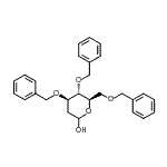 structure of CAS# 132732-60-6, 3,4,6-Tri-O-Benzyl-2-Deoxy-D-Arabino-Hexopyranose;