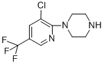 结构式 CAS# 132834-59-4, 1-[3-氯-5-(三氟甲基)-2-吡啶基]-哌嗪