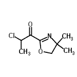 CAS 登录号：134254-65-2， 2-氯-1-(4,4-二甲基-4,5-二氢-1,3-恶唑-2-基)-1-丙酮